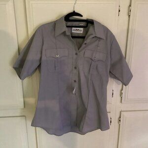 Flying Cross Light Grey Short Sleeve Command Uniform Shirt Women’s Size 42